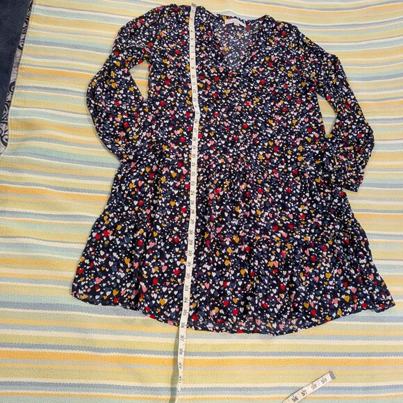 Ann Taylor LOFT Heart Print Swing dress size Medium - Picture 8 of 9